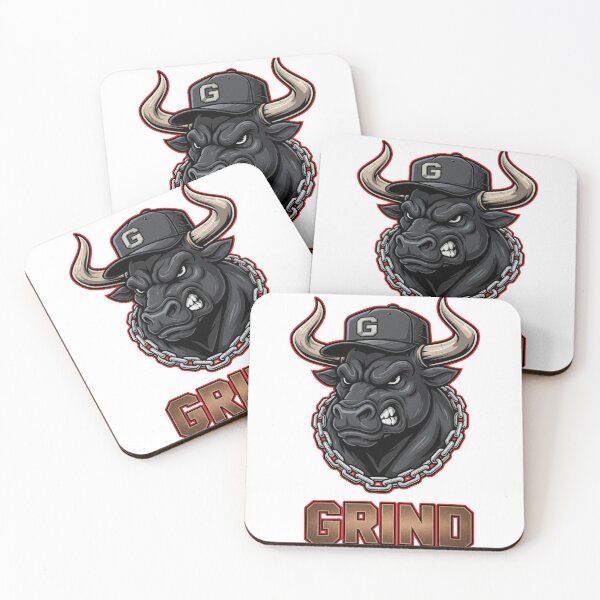 Item preview, GRIND – Relentless Bull Hustle Illustration designed and sold by C3J7.