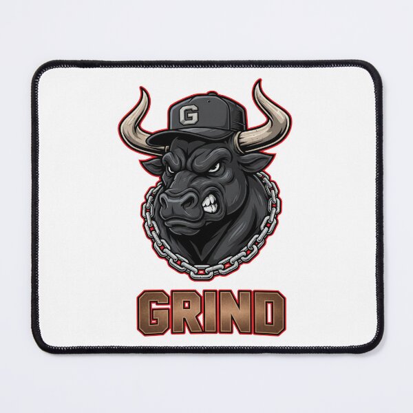 Item preview, GRIND – Relentless Bull Hustle Illustration designed and sold by C3J7.