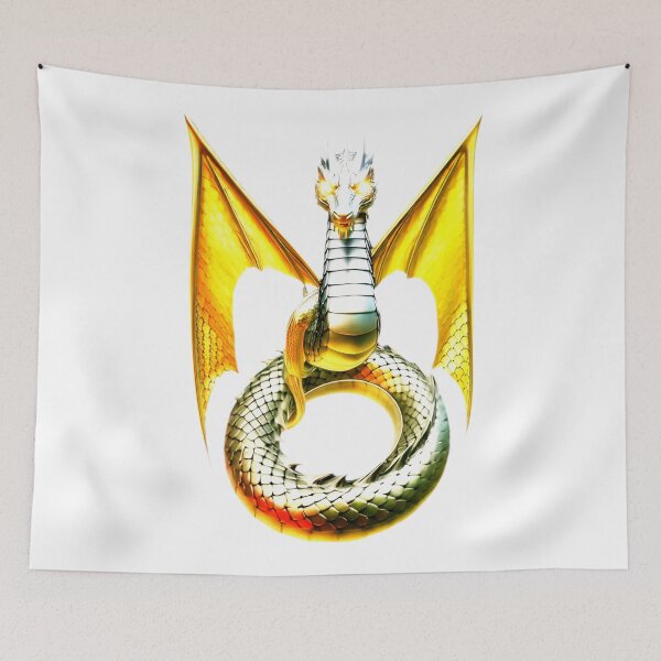 Item preview, Golden Fire Dragon – Premium Print Design M designed and sold by StickBuAndii.