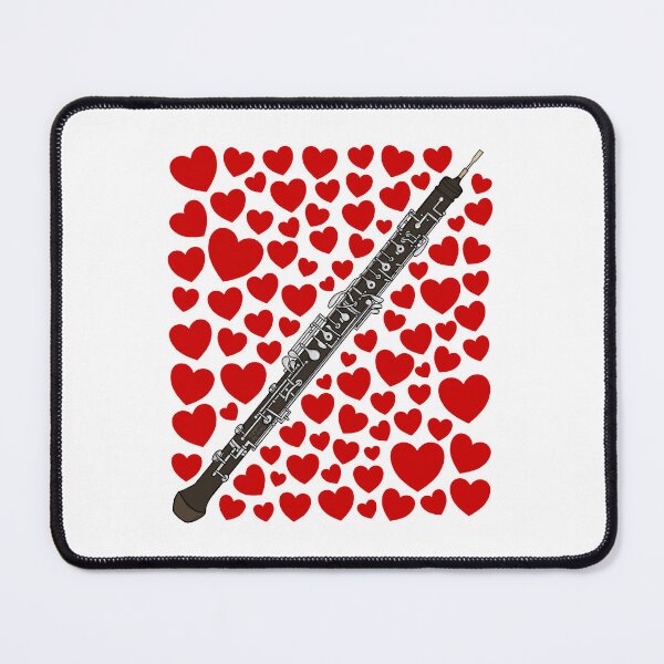 Item preview, Oboe With Hearts, Valentines Oboist Musician Wedding designed and sold by doodlerob.