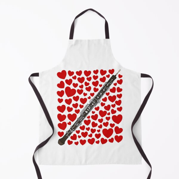 Item preview, Oboe With Hearts, Valentines Oboist Musician Wedding designed and sold by doodlerob.