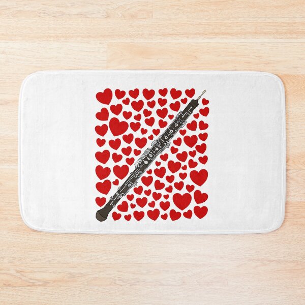 Item preview, Oboe With Hearts, Valentines Oboist Musician Wedding designed and sold by doodlerob.