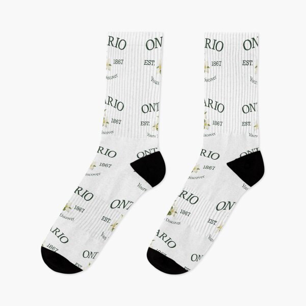 Item preview, Yours To Discover - Vintage Ontario White Trillium (Green Text on White) designed and sold by Moth and Moonstone Shop.