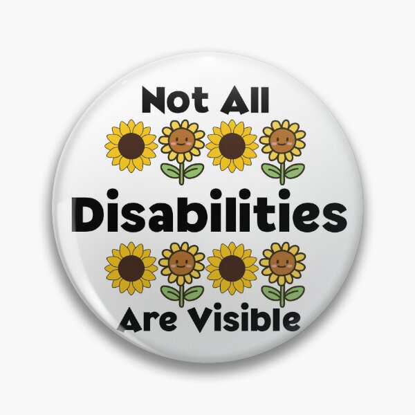 Item preview, Not all Disabilities are visible sunflower lanyard quote designed and sold by Marti’s Shop Corner.