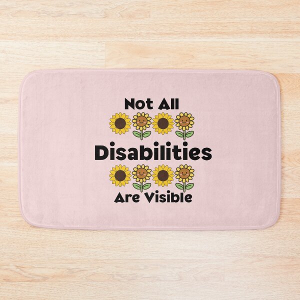 Item preview, Not all Disabilities are visible sunflower lanyard quote designed and sold by Marti’s Shop Corner.