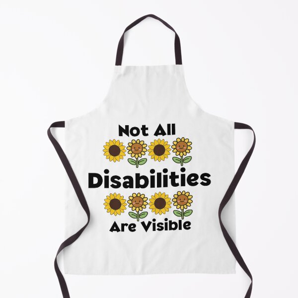 Item preview, Not all Disabilities are visible sunflower lanyard quote designed and sold by Marti’s Shop Corner.