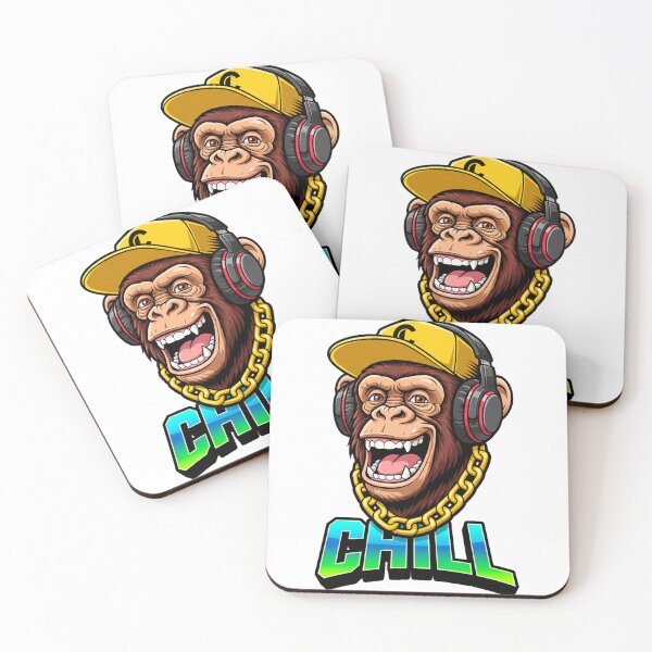 Item preview, CHILL – Cool Monkey Streetwear Illustration designed and sold by C3J7.