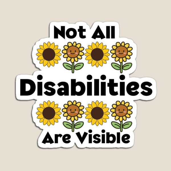 Item preview, Not all Disabilities are visible sunflower lanyard quote designed and sold by Marti’s Shop Corner.