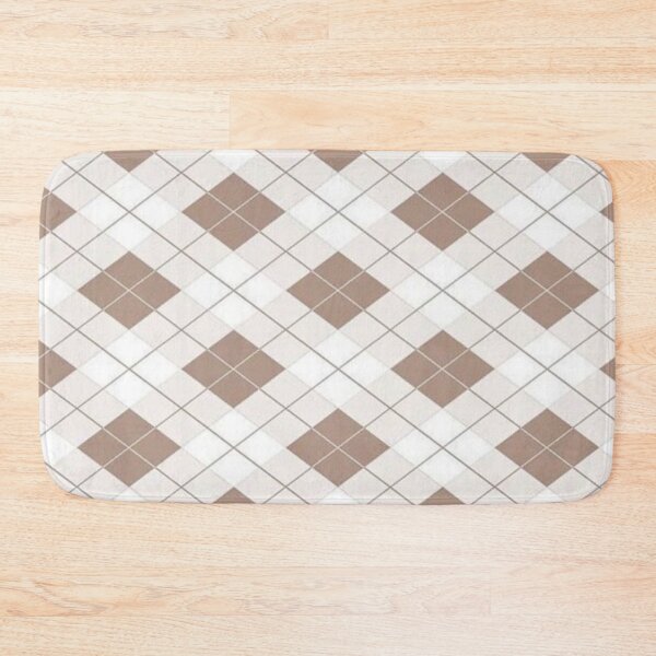 Item preview, BROWN BIEGE PLAID DIAMOND FABRIC designed and sold by LYFSTYLE GEMS.