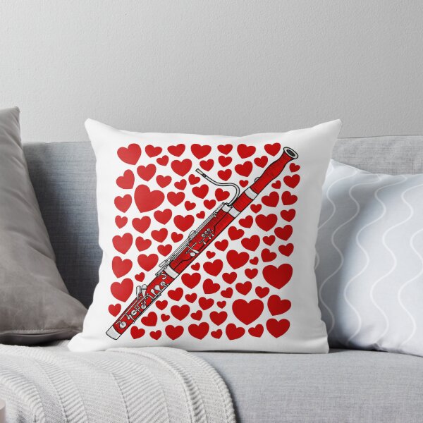 Item preview, Bassoon With Hearts, Valentines Bassoonist Musician Wedding designed and sold by doodlerob.