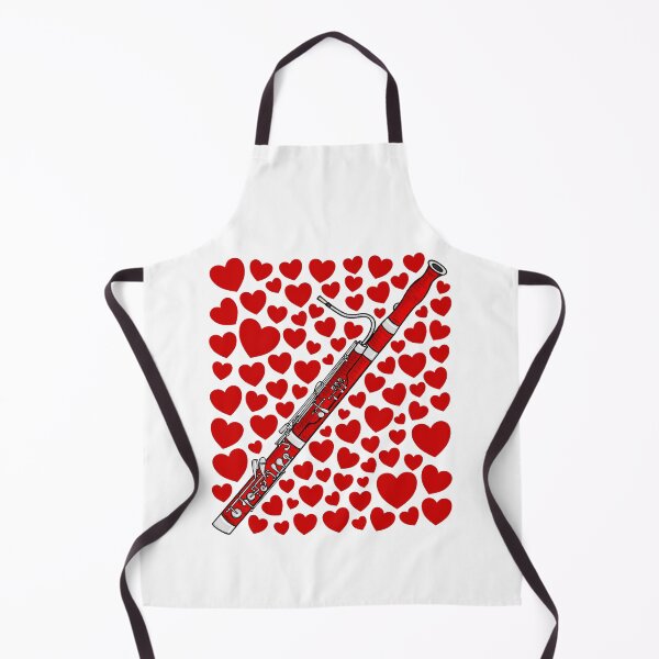 Item preview, Bassoon With Hearts, Valentines Bassoonist Musician Wedding designed and sold by doodlerob.