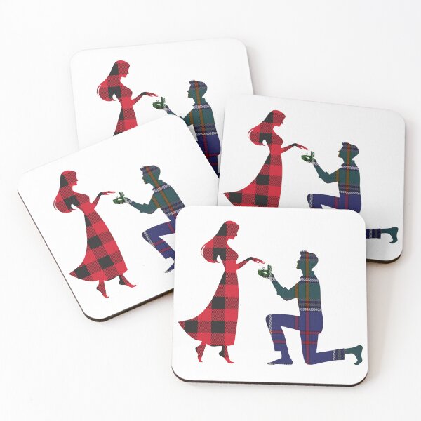 Item preview, Scottish Proposal Tartan Silhouette - Scotland Engagement Design designed and sold by Loom on the Loch.
