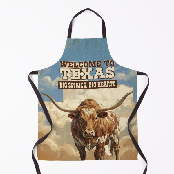 Item preview, Vintage Texas Longhorn Poster Retro Western Cattle Art designed and sold by Cozy-Old-Pub.