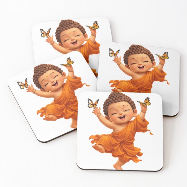 Item preview, Baby Buddha Dancing with Butterflies  designed and sold by PranaProjectDesigns.