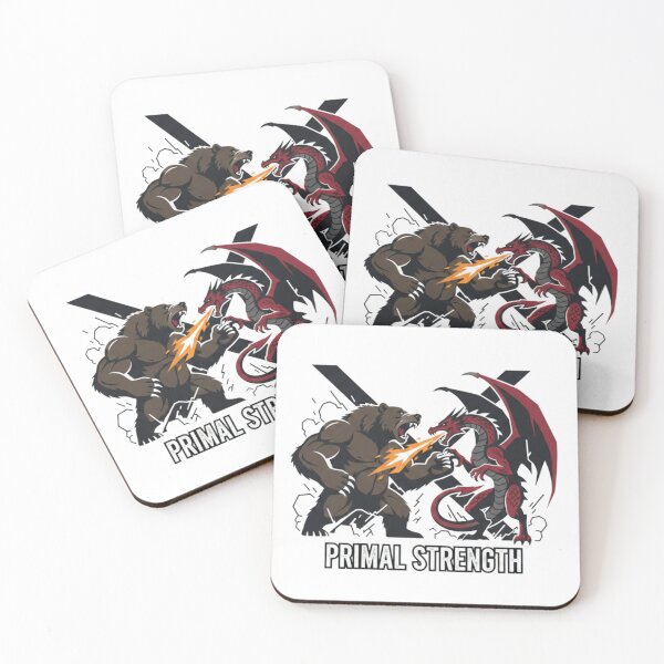 Item preview, Primal Strength: Bear vs Dragon Epic Battle designed and sold by Alta-store.