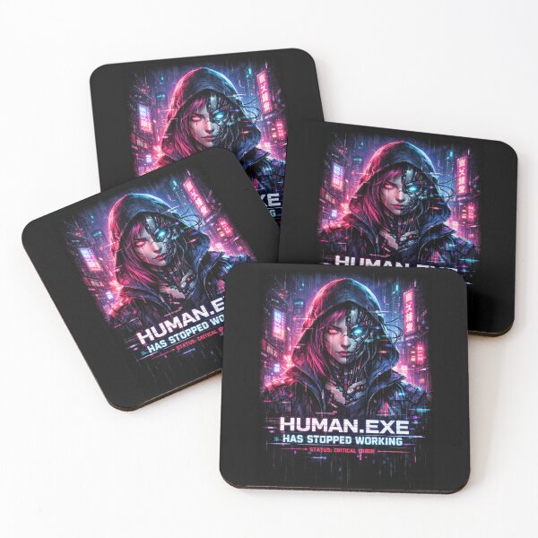 Item preview, Cyberpunk Cyborg Woman - Identity Failure Human.Exe designed and sold by QuoteCanvas.TH.