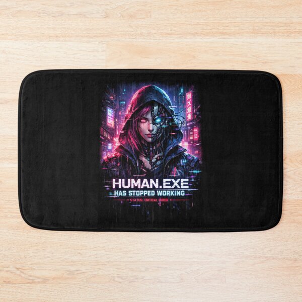 Item preview, Cyberpunk Cyborg Woman - Identity Failure Human.Exe designed and sold by QuoteCanvas.TH.