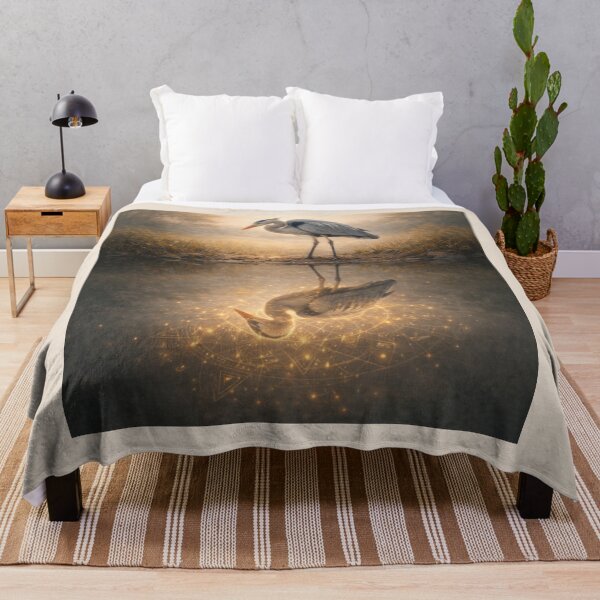 Item preview, Heron of Still Knowing – Reflections Series designed and sold by GeoWild Designs.