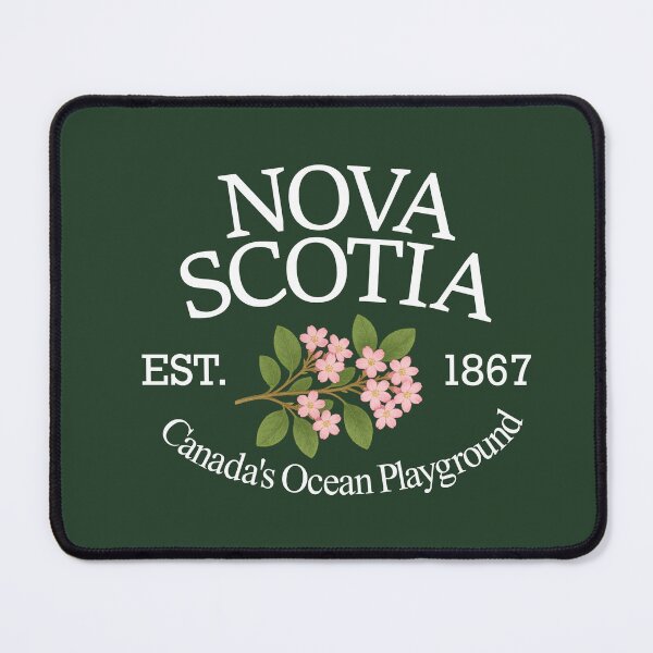 Item preview, Canada's Ocean Playground - Vintage Nova Scotia Mayflower (White Text on Green) designed and sold by Moth and Moonstone Shop.