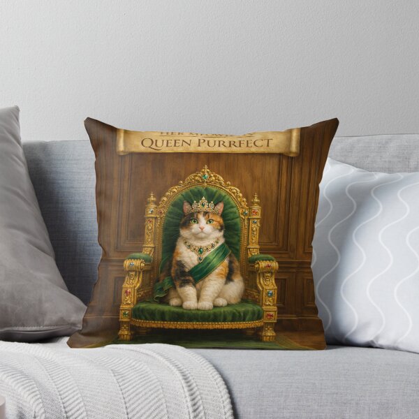 Item preview, Calico Royal Cat – Her Meowjesty Queen Purrfect designed and sold by PurrfectWhisper.