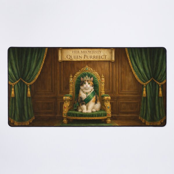 Item preview, Calico Royal Cat – Her Meowjesty Queen Purrfect designed and sold by PurrfectWhisper.