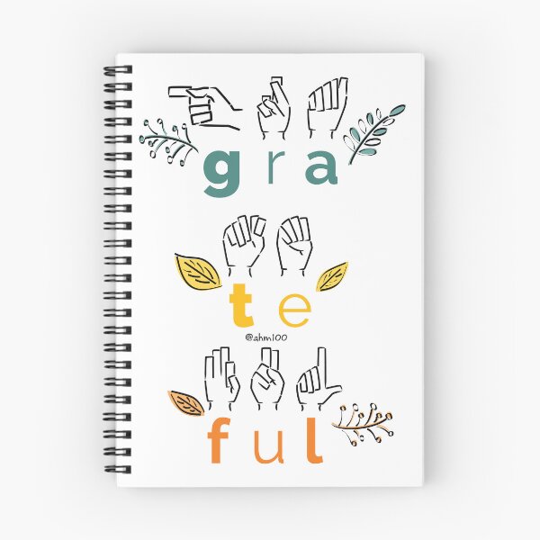 Item preview, Always Grateful Sign Language designed and sold by Arbol100.