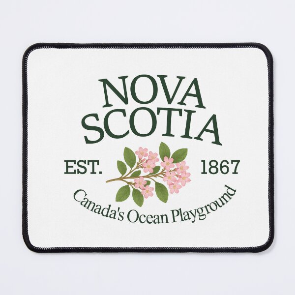 Item preview, Canada's Ocean Playground - Vintage Nova Scotia Mayflower (Green Text on White) designed and sold by Moth and Moonstone Shop.