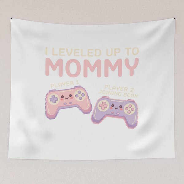 Item preview, Kawaii I Leveled Up To Mommy Player 1 Player 2 Joining designed and sold by chattsuede.