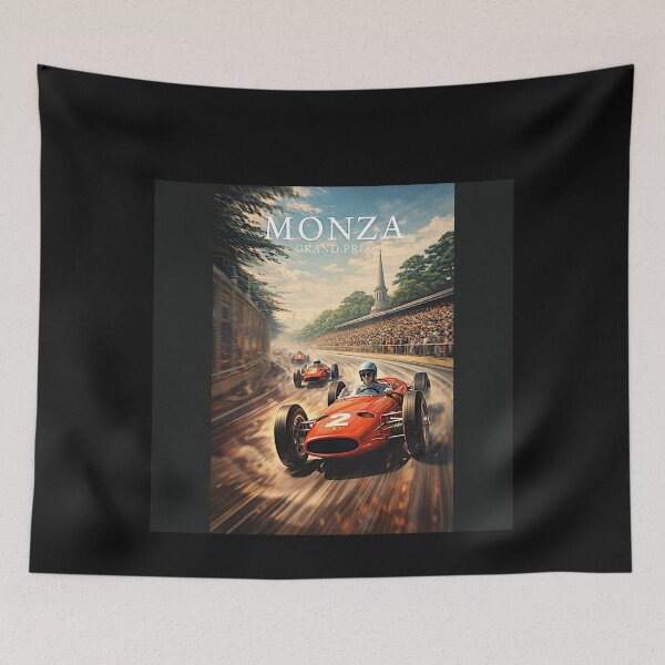 Item preview, MOnza Grand Prix  1967 variation vintage poster designed and sold by Helios Be. Lavsh.