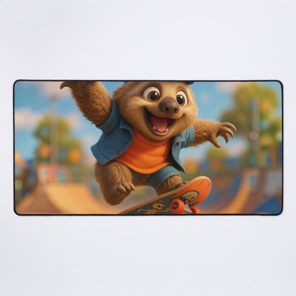 Item preview, Skater Megatherium Sloth designed and sold by Sillytoe.