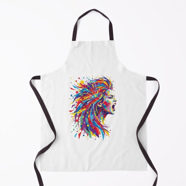 Item preview, Vibrant Abstract Scream Geometric Pop Art Illustration designed and sold by chattsuede.