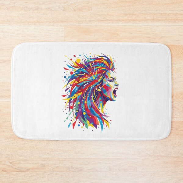 Item preview, Vibrant Abstract Scream Geometric Pop Art Illustration designed and sold by chattsuede.