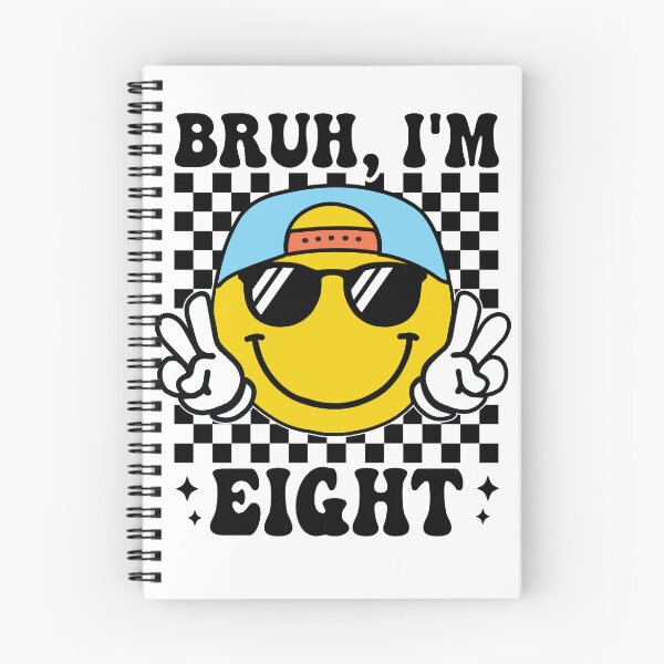 Item preview, Bruh I'm Eight 8 8th Birthday Groovy Boys Girls 8 Years Old designed and sold by Night Forest.