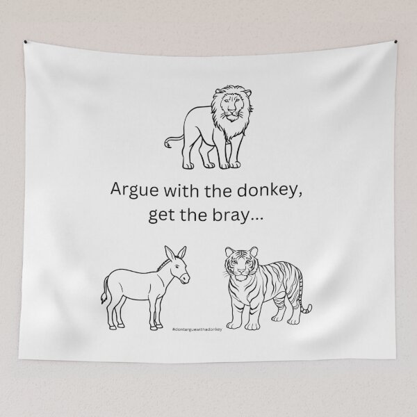 Item preview, Don't Argue With A Donkey (2) designed and sold by LoveGraceValor.