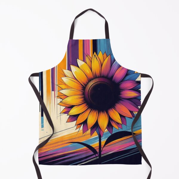 Item preview, Chromatic Bloom 44 – Vibrant Abstract Floral Wall Art | Modern Geometric Flower Design designed and sold by Okmanoo.
