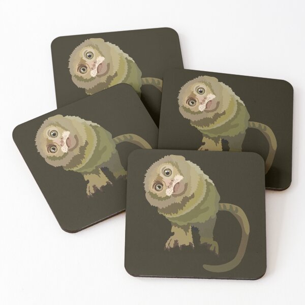 Item preview,  P is for Pygmy Marmoset , Pygmy Marmoset – Tiny Primate Wildlife Illustration designed and sold by PrettylittlepastelUk.