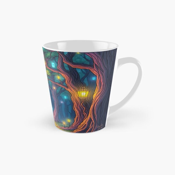 Item preview, Lantern Grove – Ghostly Figures in Enchanted Forest Path designed and sold by Cristhian Almanza.
