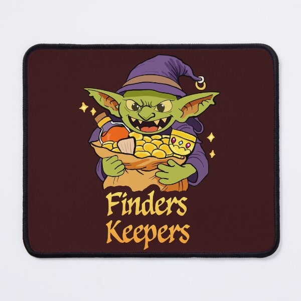 Item preview, Finders Keepers – Cute Goblin Loot Fantasy Design designed and sold by jxmesmxckey.