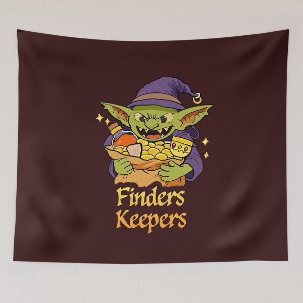 Item preview, Finders Keepers – Cute Goblin Loot Fantasy Design designed and sold by jxmesmxckey.