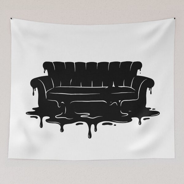 Item preview, Melting Central Perk Sofa Friends (Black) designed and sold by Screen Lore.