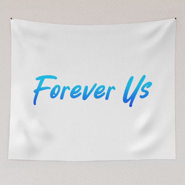 Item preview, Forever us, Blue Handwritten  designed and sold by Memes N Lore .