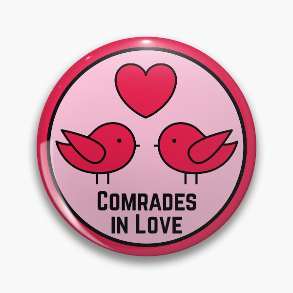 Item preview, Comrades in Love - Leftist - Valentines designed and sold by EvergreenRevolt.