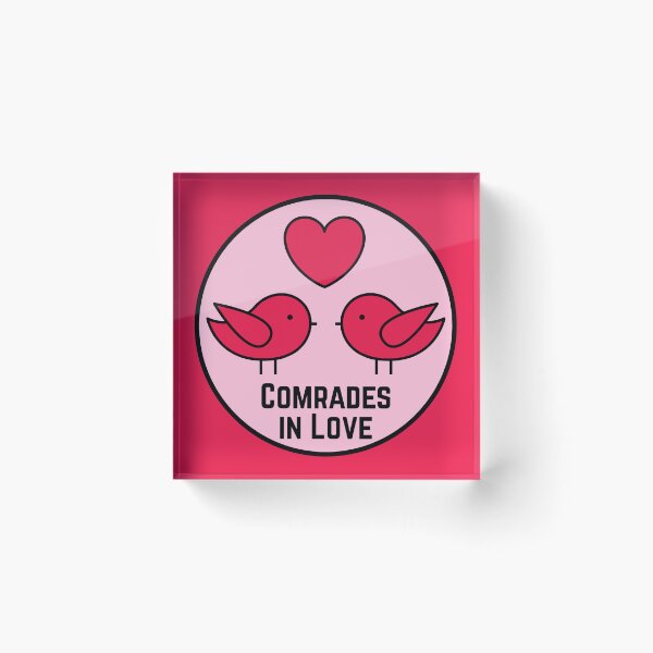 Item preview, Comrades in Love - Leftist - Valentines designed and sold by EvergreenRevolt.
