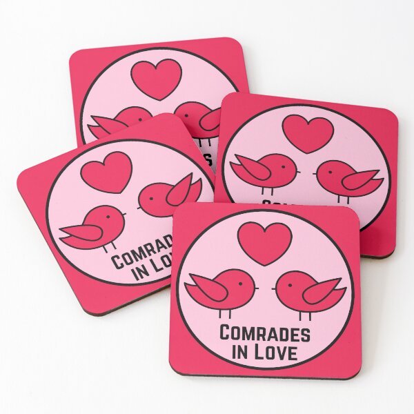 Item preview, Comrades in Love - Leftist - Valentines designed and sold by EvergreenRevolt.