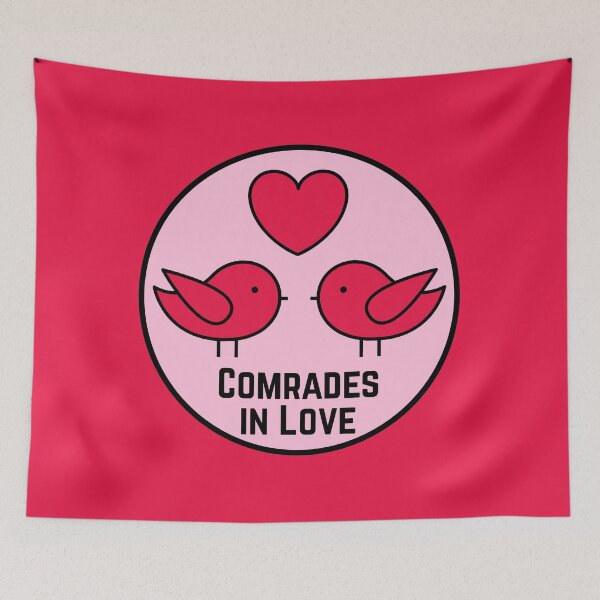 Item preview, Comrades in Love - Leftist - Valentines designed and sold by EvergreenRevolt.