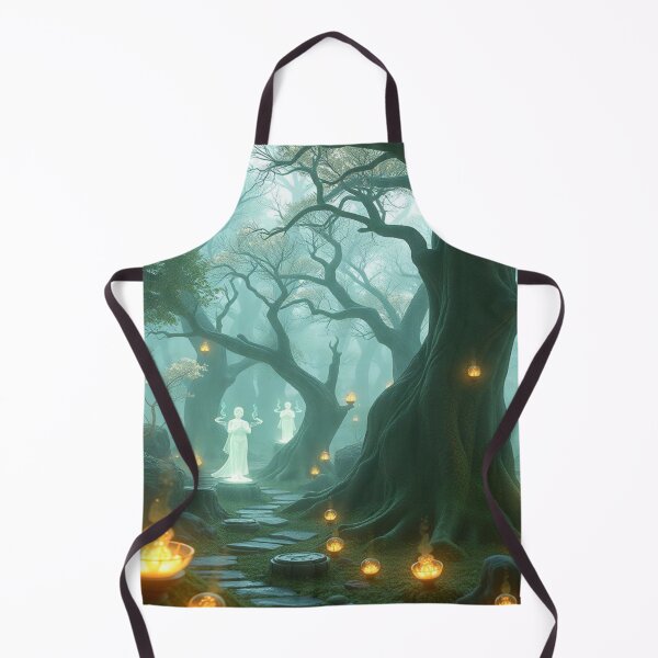 Item preview, Lantern Spirits – Glowing Forest with Ethereal Figures designed and sold by Cristhian Almanza.
