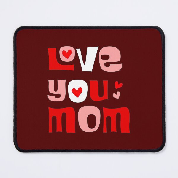 Item preview, Love You Mom Retro Heart Bubble Letters Graphic designed and sold by DeeLulu.