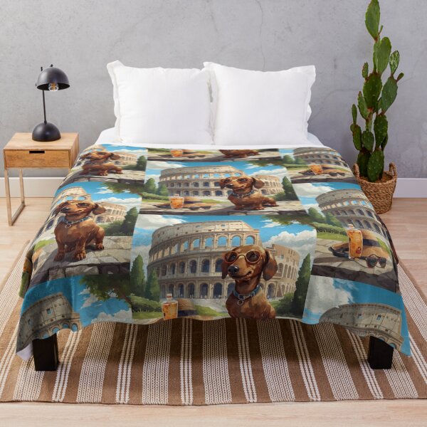 Item preview, Sausage Dog Rome Itaian Colosseum designed and sold by Dachshund Society.