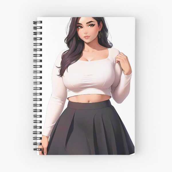 Item preview, cute girl in shirt n skirt designed and sold by OptimusShineArt.