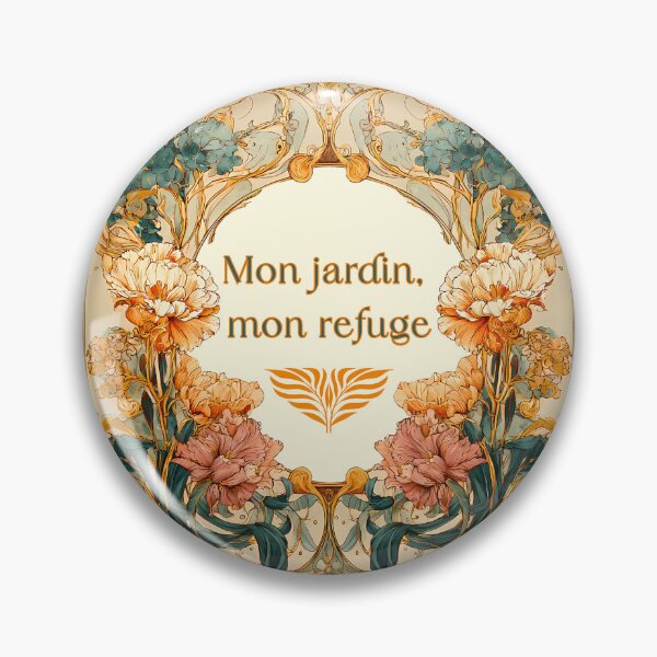 Item preview, Mon jardin, mon refuge (“My garden, my refuge”) designed and sold by FrancophileFun.
